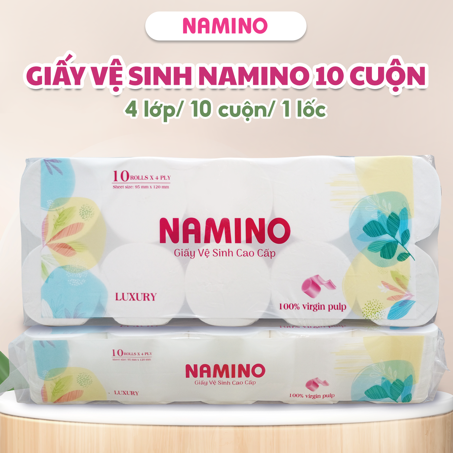 giấy vệ sinh không lõi 10 cuộn